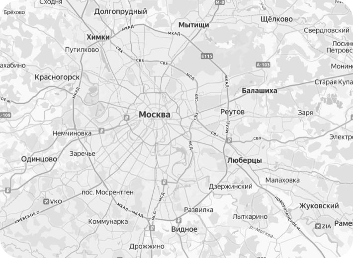 Карта Москвы