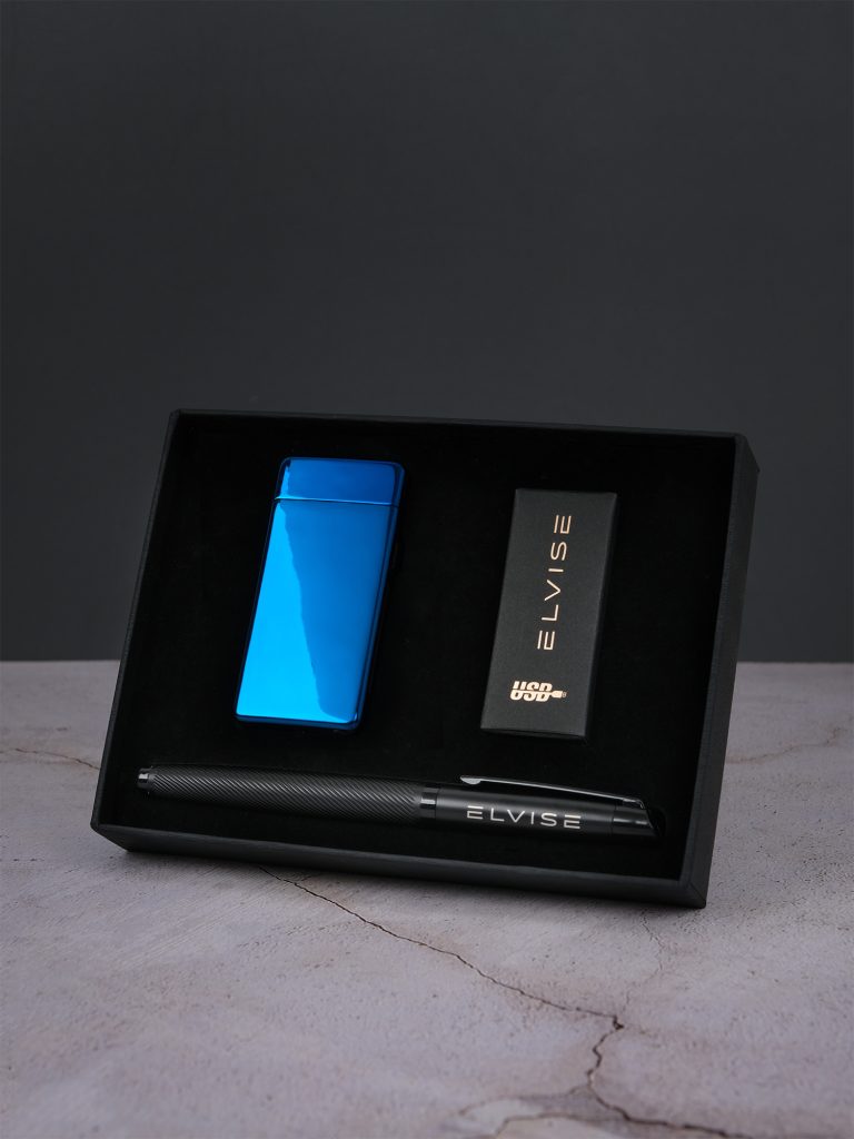 Подарочный набор: USB-гаджет и ручка синий